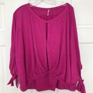 Hot pink long sleeve